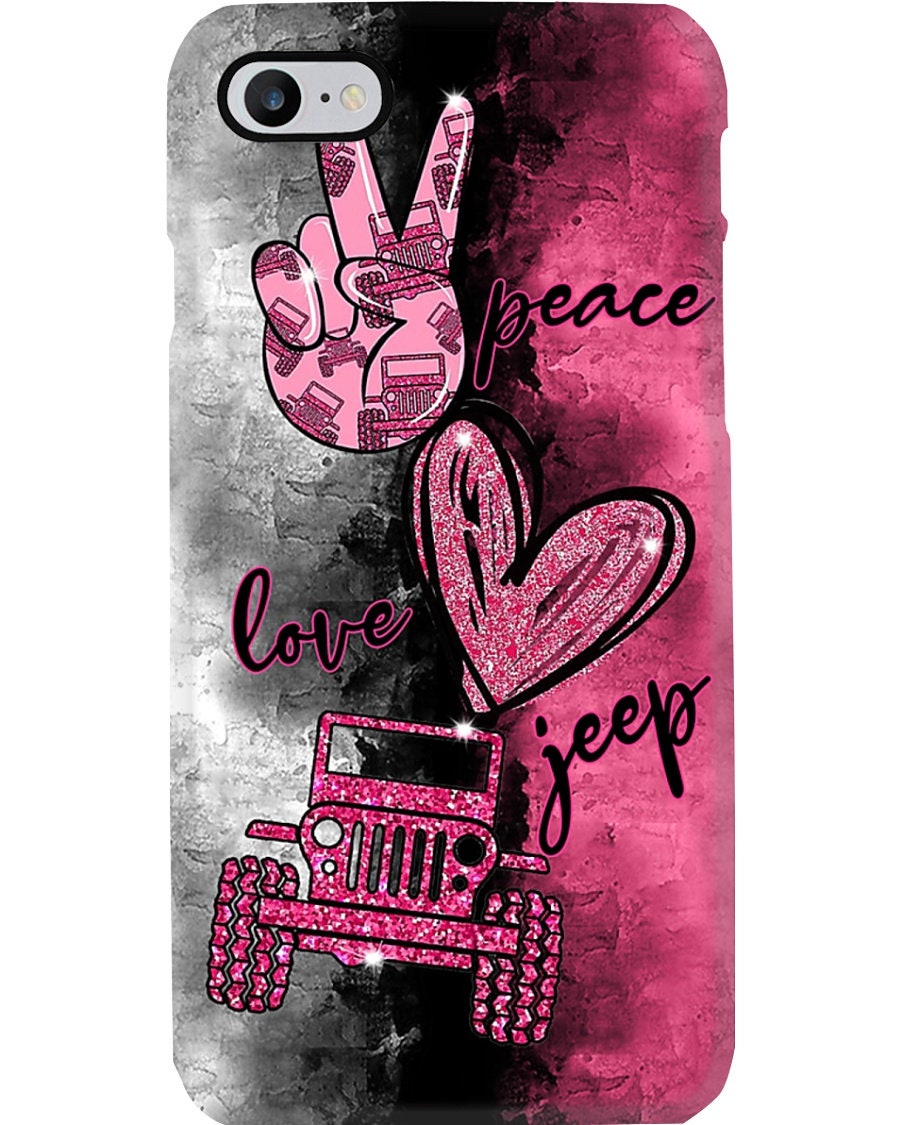 Jeep Peace Love Cute Jeeps Phone Cases Protect Scratches Shock Etsy