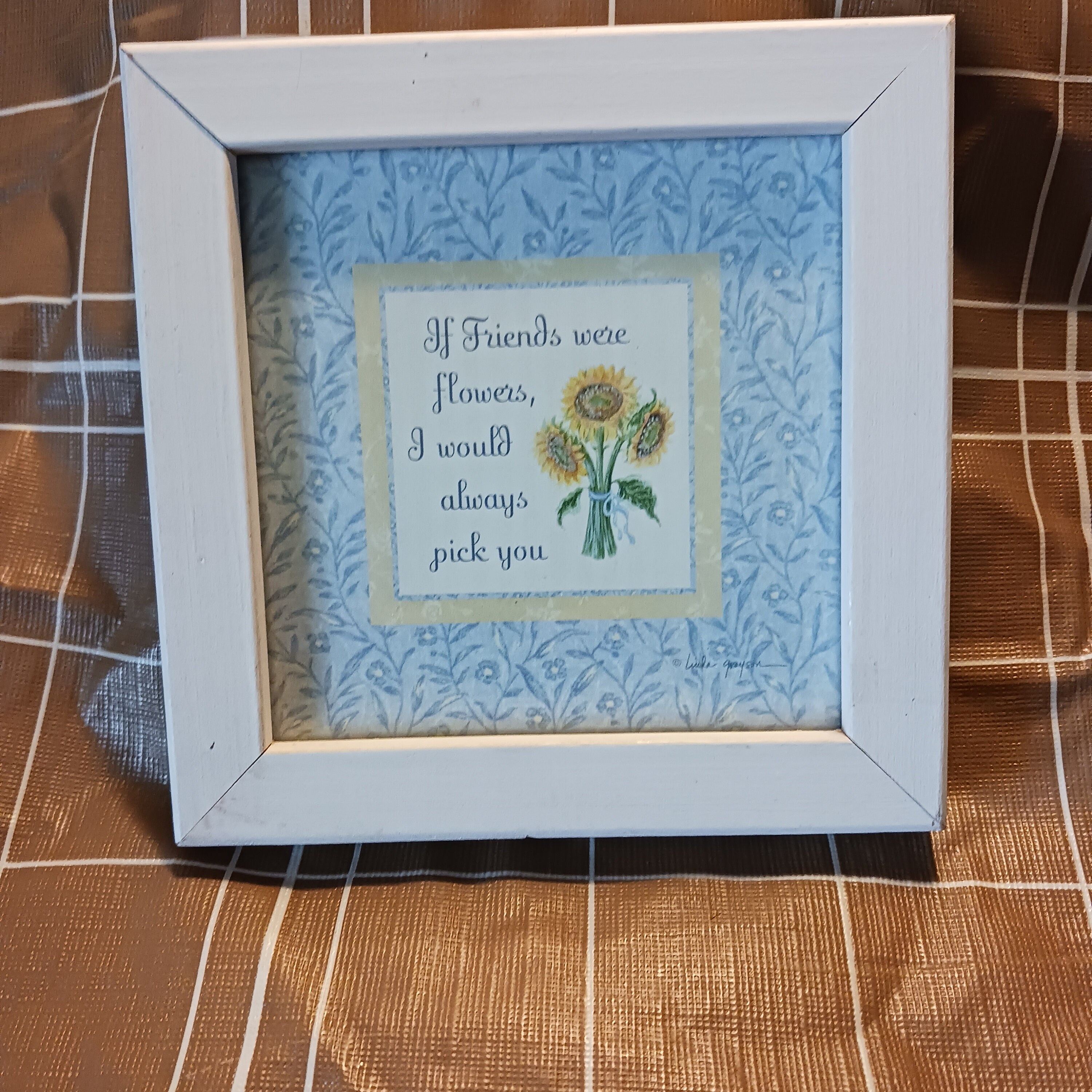Grandma's Custom Canvas - Birth Flowers & Grandkid Names Keepsake Gift
