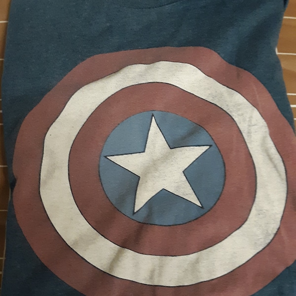 Vintage Marvel Captain America Heather Blut T-shirt