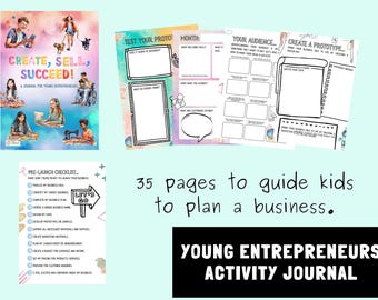 Kids Business Plan - young entrepreneurs activity journal