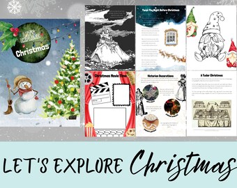 Let's Explore Christmas Workbook Unit Study