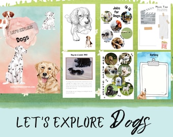 Let's Explore Dogs Workbook Unit Study