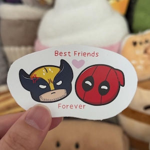 Sticker vinyle Best Friend Forever D & W Chibi