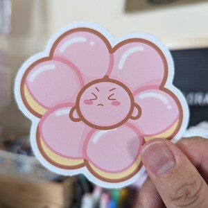 Autocollants en vinyle pour dessert Kirby sur le thème de la saison Sakura