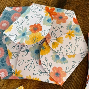 10 Paper Envelopes / Scrapbooking Envelopes / Paper Memories / Card Envelopes