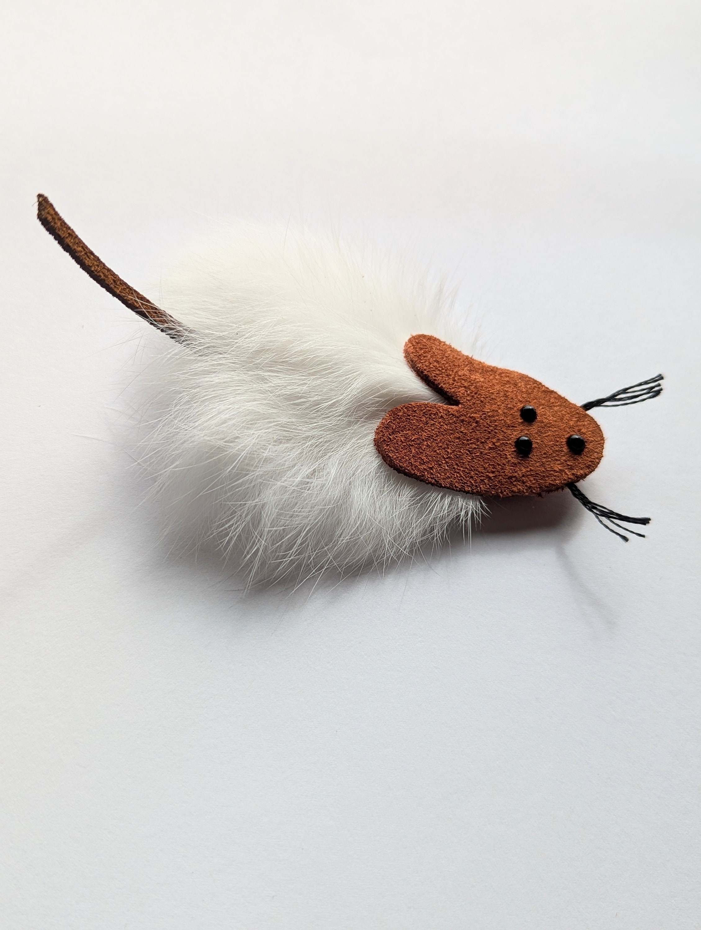 Leather mouse cat toy 2025