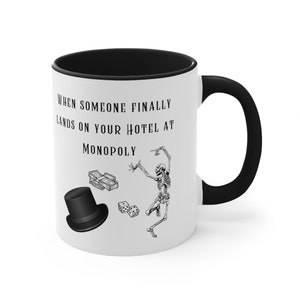 Monopoly Funny Mug, fun Gift idea for monopoly lover, Halloween present for Monopoly fan, monopoly enthusiast, Christmas monopoly winner