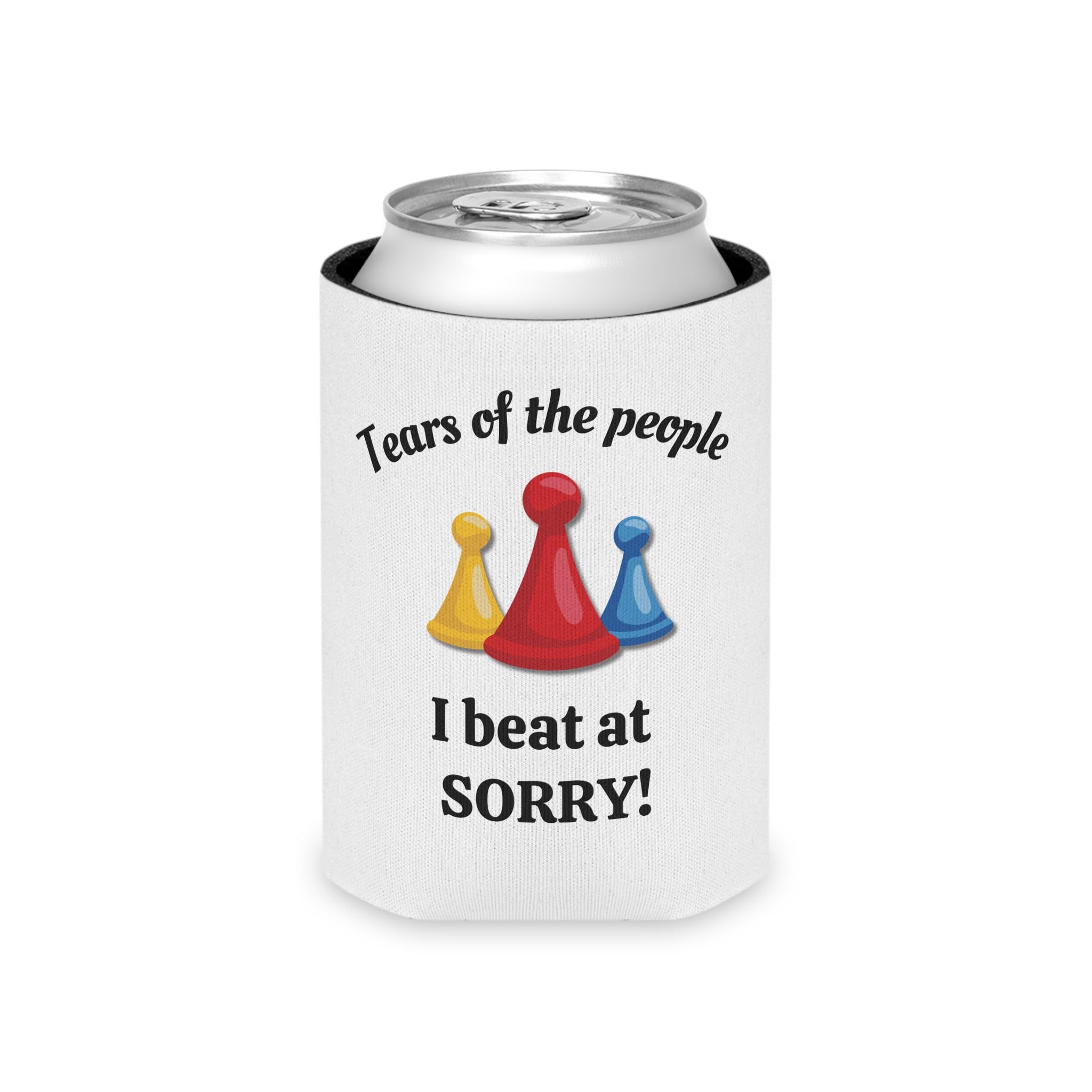Regalo divertido del juego Sorry, regalo para los amantes de los juegos de mesa, juego familiar Sorry, enfriador de latas personalizado Sorry, regalo de Navidad del juego Sorry, regalo para él y ella