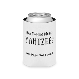 Yahtzee can cooler dice game gift, Fun Yahtzee gift, Best Yahtzee player, board game lover, family game, gift for him, best at yahtzee