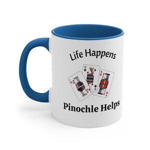 Ideia divertida para presente de caneca de Pinochle, presente divertido de jogo de cartas, presente personalizado de Pinochle, copo personalizado de jogo de cartas, presente de jogo de cartas de Natal para jogar Pinochle