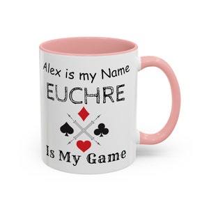Euchre Becher, lustiges individuelles Euchre Geschenk, Kartenspielliebhaber, Euchre Kartenspieler, einzigartiges personalisiertes Geschenk, Euchre Champion, maßgeschneiderte Tasse