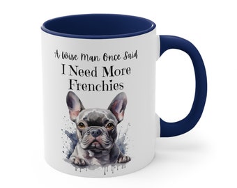 Custom Funny French Bulldog dad gift, custom mug dog lover, personalized frenchie cup, dog dad gift, personalised dog present, puppy art