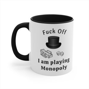 Monopoly mug funny custom gift, GAG fun monopoly gift idea, monopoly lover board games enthusiasts, family board game fun present, monopoly