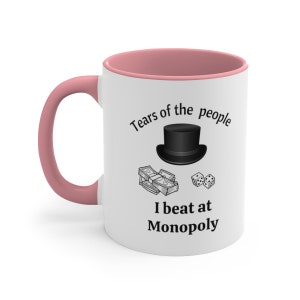 Funny monopoly mug, board game lover gift idea, custom monopoly present, personalized family game mug, board game gift Christmas, monopoly