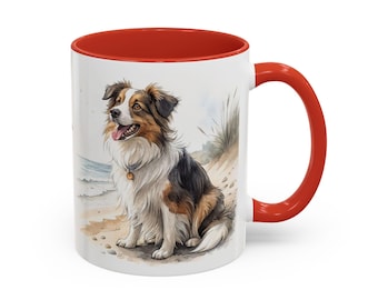 Custom English Shepherd mug gift for dog lover, English Shepherd mom cup, Personalized dog Christmas present, English Shepherd dad