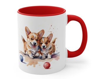 Corgi mug, Fun custom corgis gift, Coffee cup for Corgi parent, Love Corgis, Mug for dog lover, Personalized corgi present, Christmas corgi