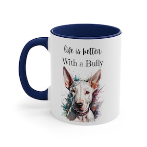 Bull Terrier mug, Bully Terrier gift, Dog lover cup, dog dad, Dog mom gift, custom Bull Terrier, Personalised Bull Terrier