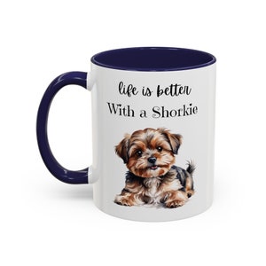 Taza para amantes de los perros Shorkie, divertida taza Shorkie, taza personalizada para perros, regalo personalizado para Shorkie, Shih Tzu y Yorkshire Terrier, nueva mamá de perro, papá de perro