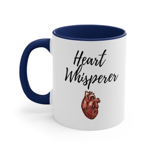 Cardiologie thema cadeau-idee, hartchirurg, koffiemok hartverpleegkundige, aangepaste beker cardiologie anatomisch hart, beste cardioloog