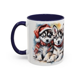 Husky mug, Custom dog Coffee cup for Husky parent, Love dogs gift, Mug for dog lover, Personalized Husky Christmas, Siberian husky puppies