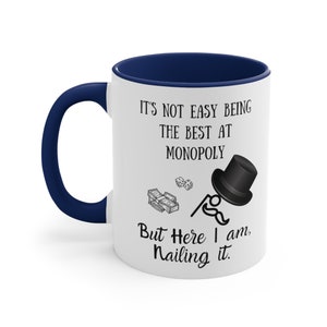 Funny monopoly mug, board game lover gift idea, custom monopoly present, personalized family game mug, board game gift Christmas, monopoly