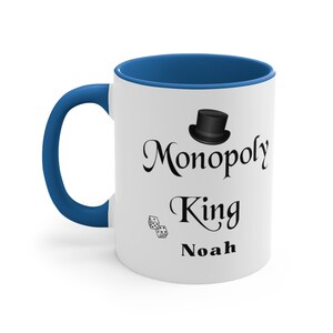 Personalized Monopoly mug for him, funny monopoly coffee cup, gift for dad Monopoly, family game, Monopoly custom for him boyfriend