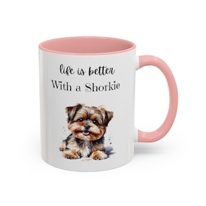 Taza para amantes de los perros Shorkie, divertida taza Shorkie, taza personalizada para perros, regalo personalizado para Shorkie, Shih Tzu y Yorkshire Terrier, nueva mamá de perro, papá de perro