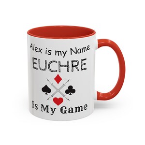 Euchre Becher, lustiges individuelles Euchre Geschenk, Kartenspielliebhaber, Euchre Kartenspieler, einzigartiges personalisiertes Geschenk, Euchre Champion, maßgeschneiderte Tasse