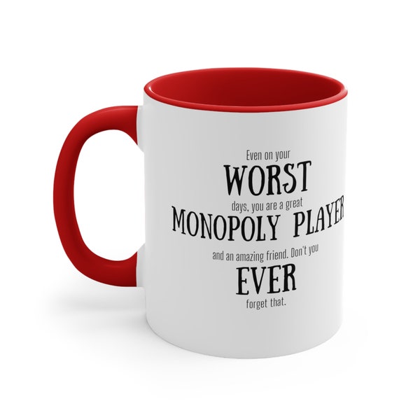 Funny monopoly mug, board game lover gift, custom gag monopoly present, personalized sarcastic cup, board game gift Christmas, monopoly