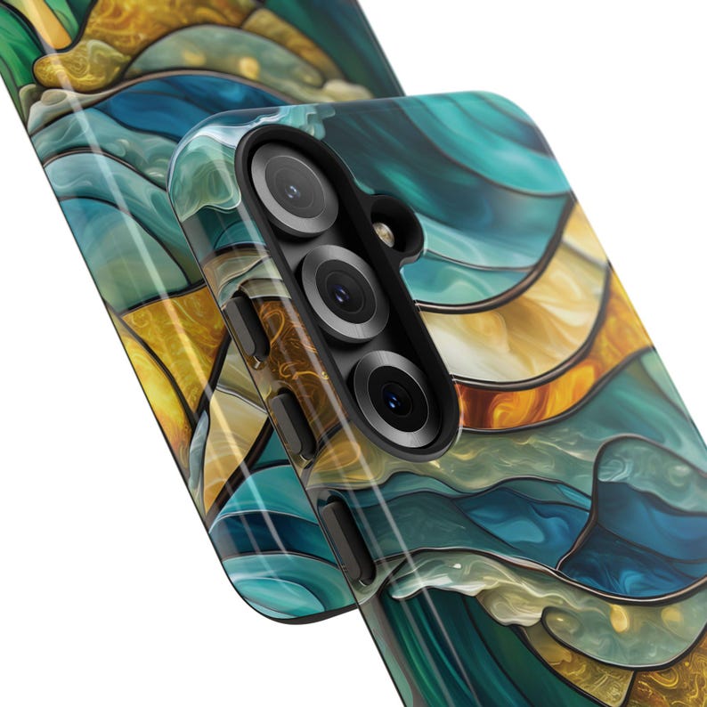 Stained Glass Effect Gift Phone Case Samsung Galaxy S25 S24 S23 S22 S20 ...