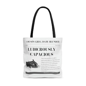 Capacious Tote bag, Tom and Greg bag scene, succession