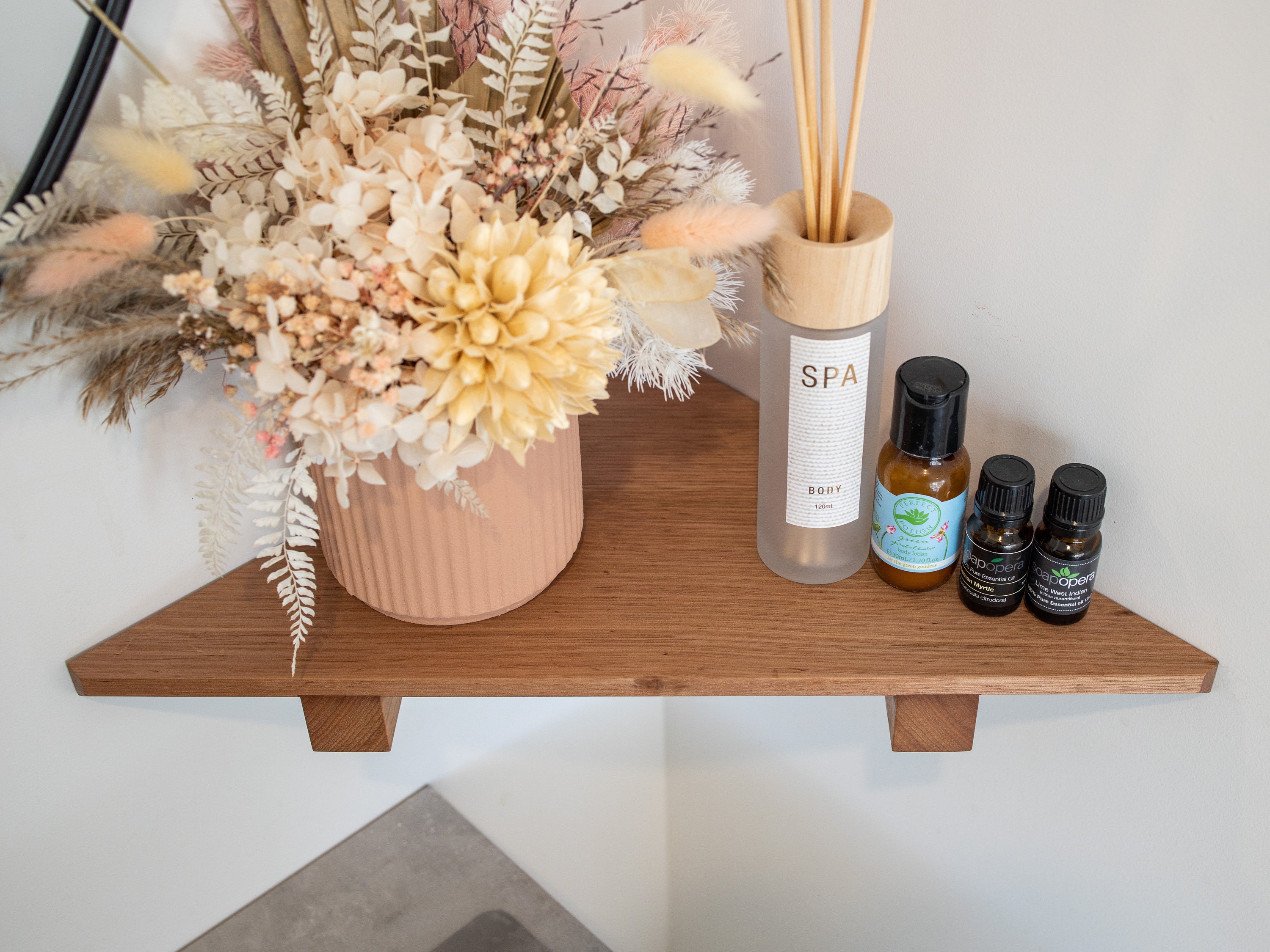 Corner Shelf Japanese Inspired Floating Corner Shelf Etsy