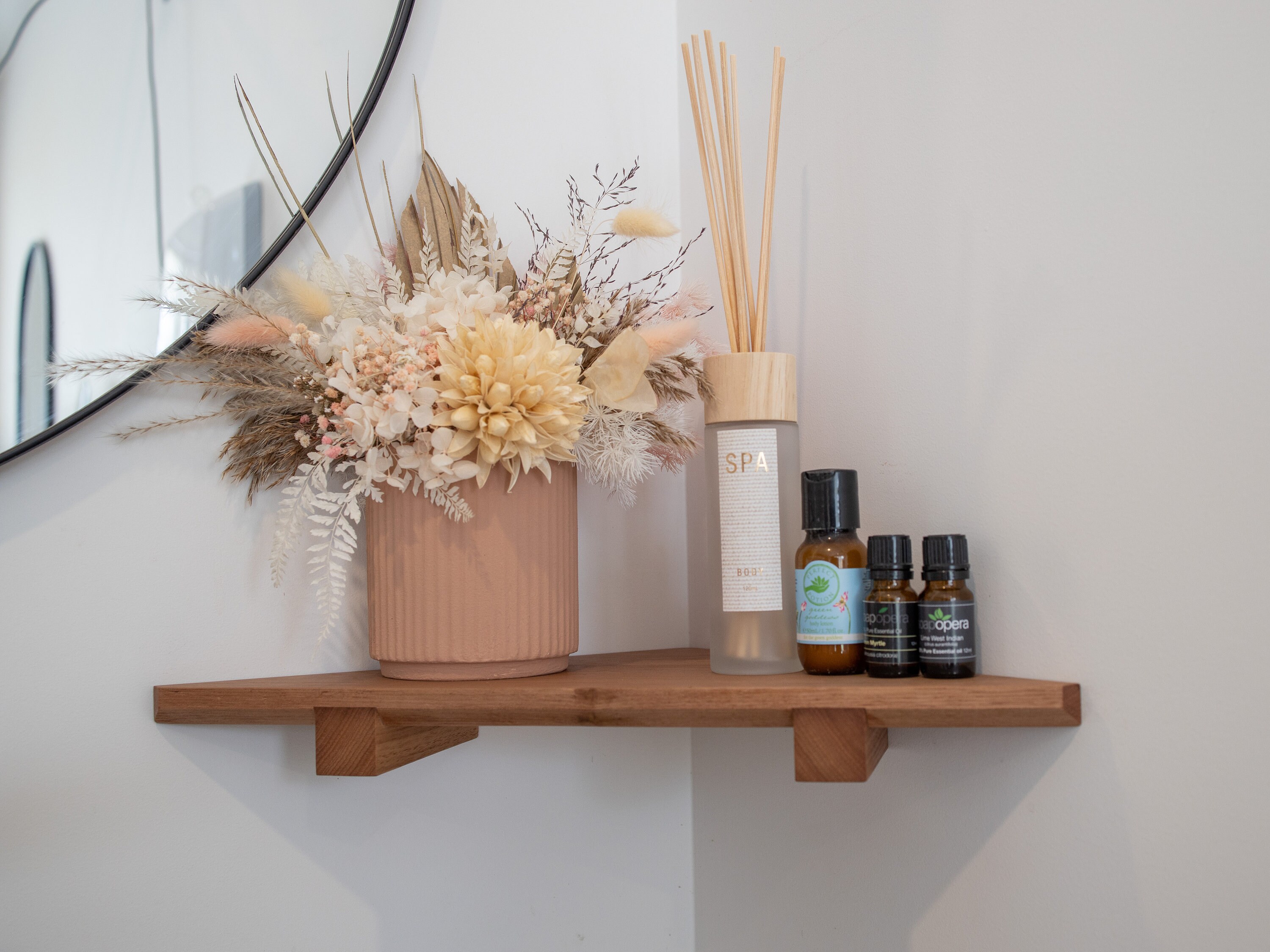 Corner Shelf Japanese Inspired Floating Corner Shelf Etsy