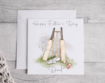 Happy Birthday Cricket Card | Cricket Lover Birthday Card | Sports Birthday Card | Cricket Fan Greeting Card | Cricket Themed Card
