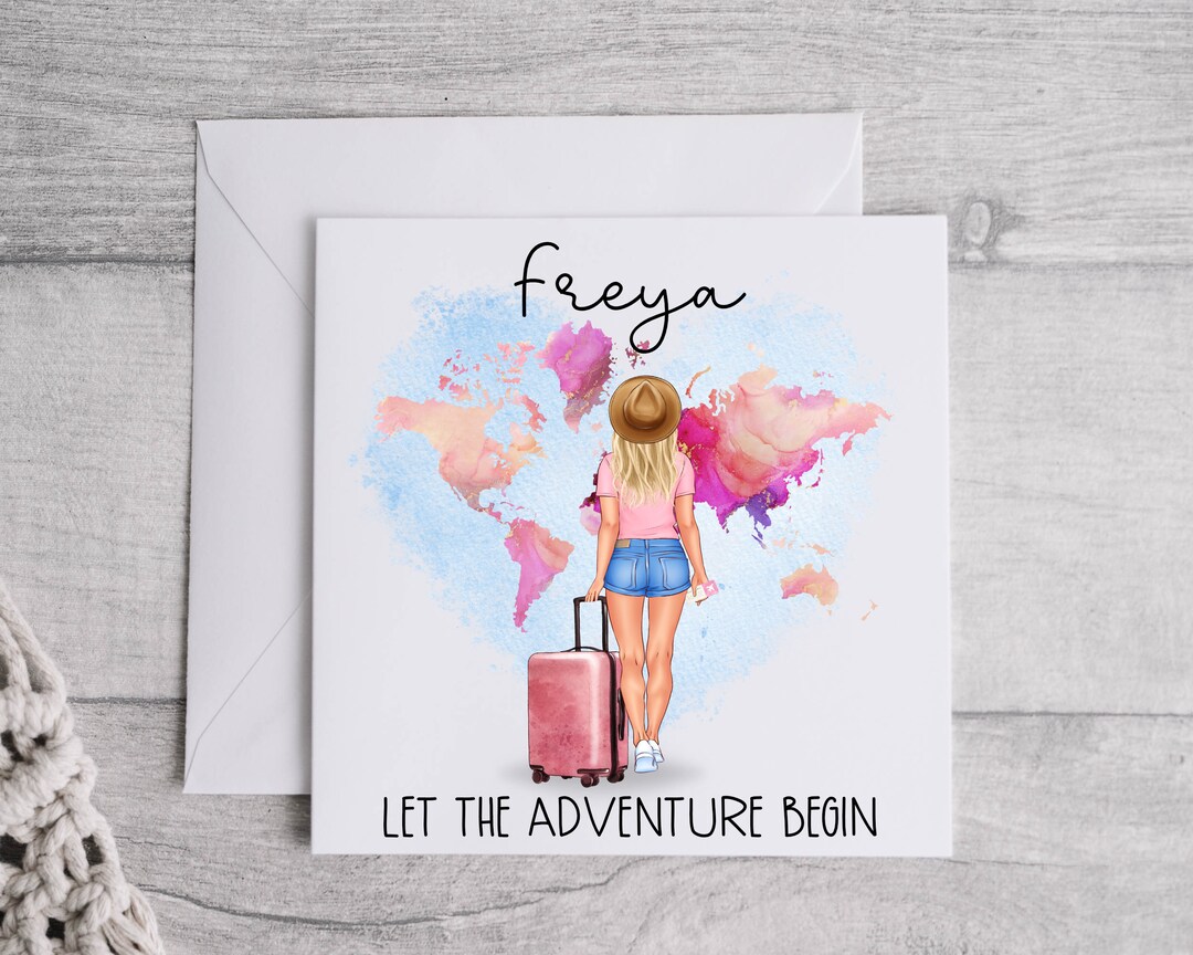 Personalised Let the Adventure Begin Card | Travel Lover Card | Gap ...