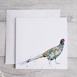 Aquarel fazantenkaart