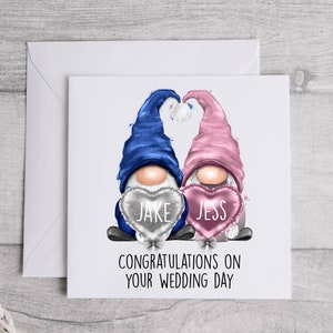 Personalisierte Gonks Hochzeitstag Karte