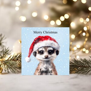 Gepersonaliseerde kerstkaart stokstaartje, kerstkaart voor haar, gepersonaliseerde kaart, leuke kerstcadeaus, kaarten voor hem, cadeaus stokstaartjes, kerstman