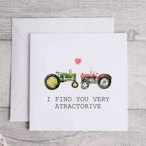 Te encuentro muy atractora tarjeta de San Valentín