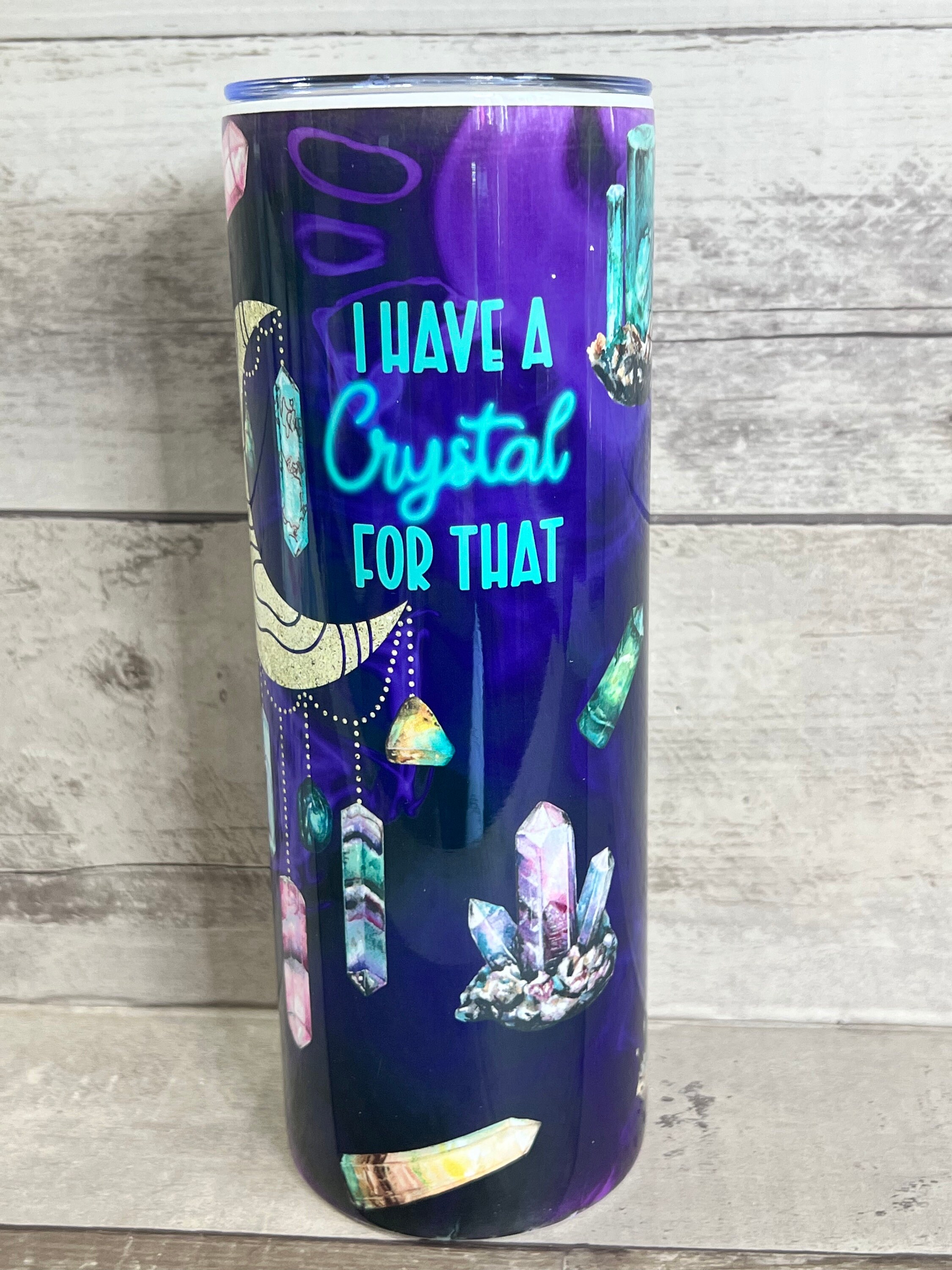 CRYSTAL LOVER TUMBLER Crystals Water Bottle Magical Etsy