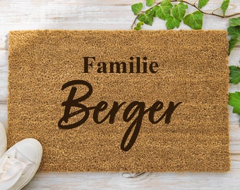 Doormat personalized family | Doormat with name | Coconut | Wedding gift