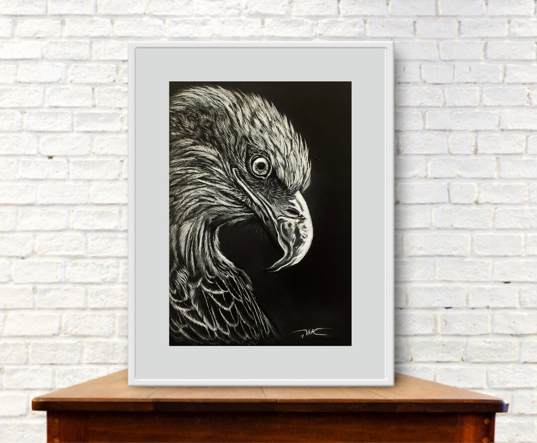 Eagle Painting Original Art Birds Painting Artwork Wall Art 12x16 From ...