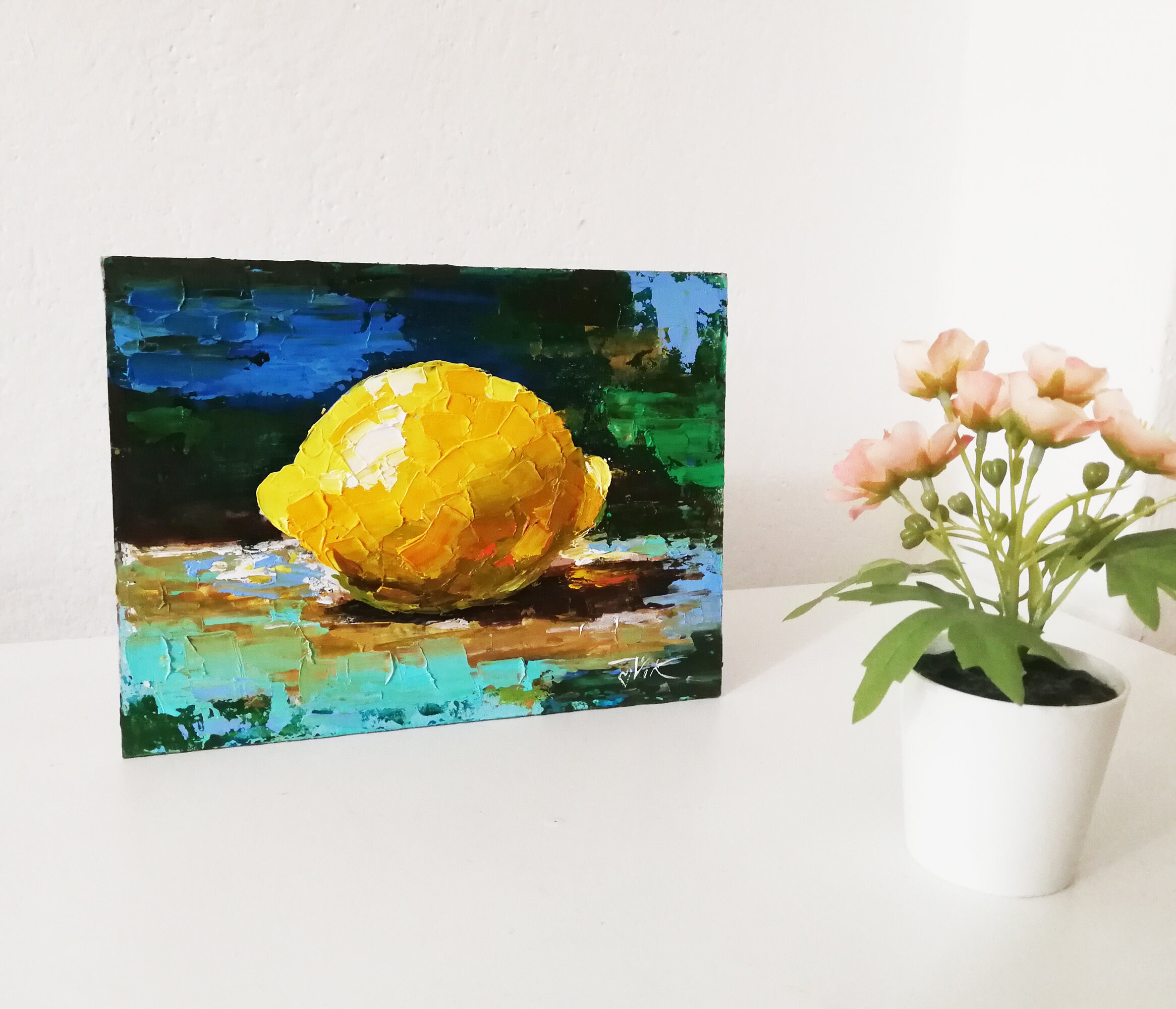 Lemon Painting Original Oil Art Fruit Painting Impasto Wall Art 6 X 8 by  Paintingvikartdelivery From Slovakia, Bratislava - Etsy Denmark
