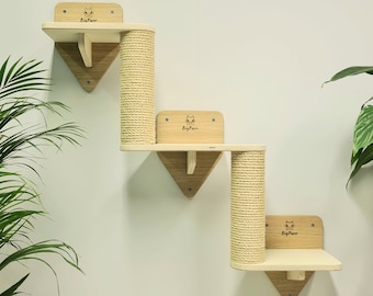 Cat Wall Stairs Climbing Steps Shelves Scratcher