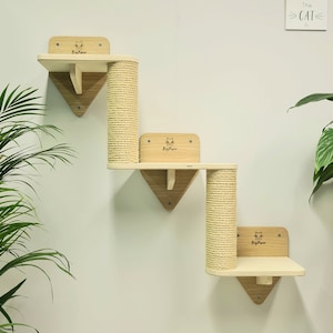 Cat Wall Stairs Climbing Steps Shelves Scratcher