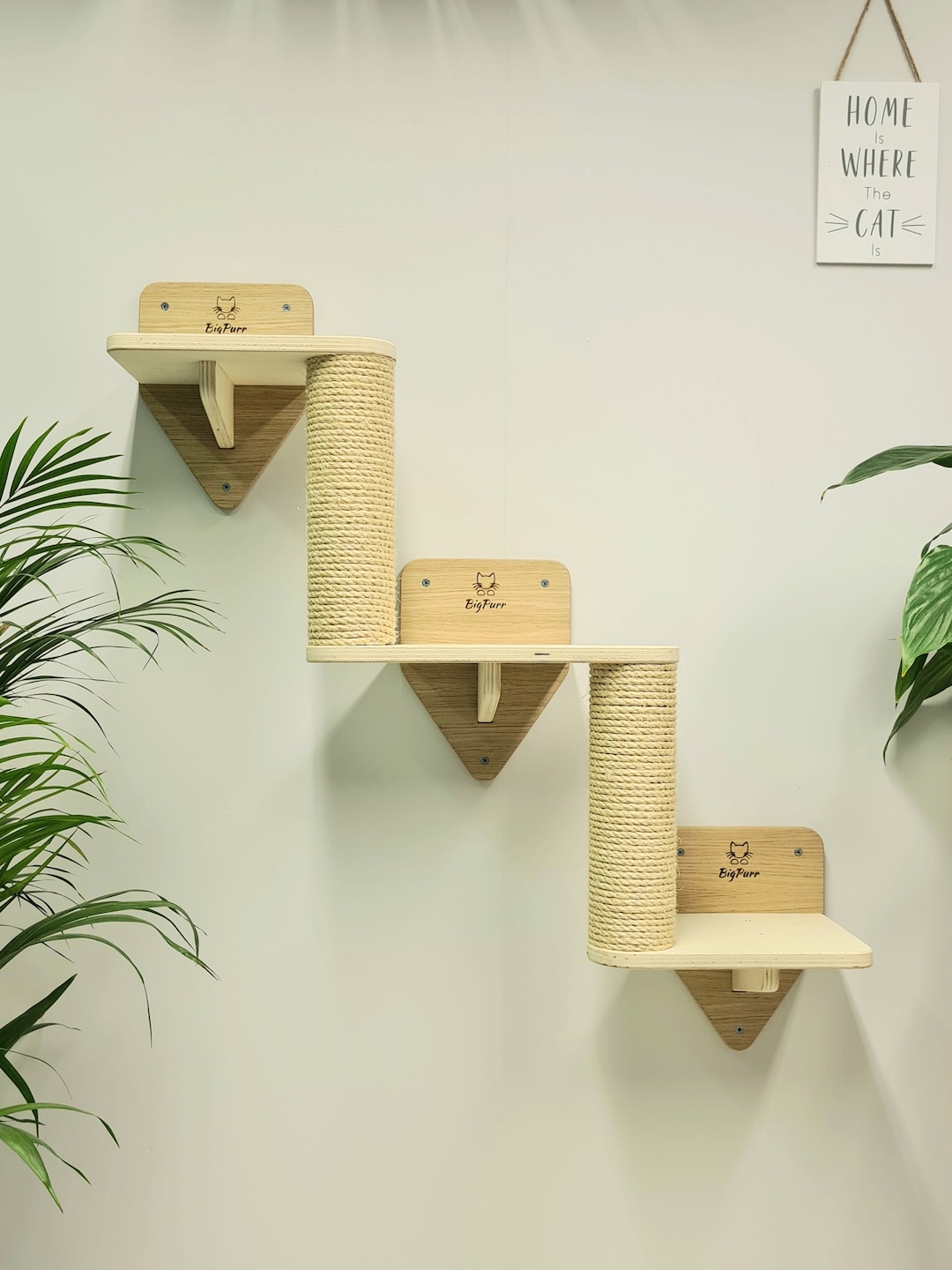 Cat Wall Stairs Climbing Steps Shelves Scratcher Etsy Denmark