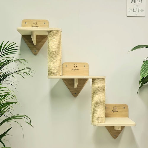 Cat Wall Stairs Climbing Steps Shelves Scratcher