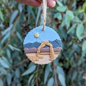 ARCHES NATIONAL PARK - Moab, Utah - Handmade Clay Holiday Tree Ornament (Polymer Clay, Lightweight, National Park Gifts)