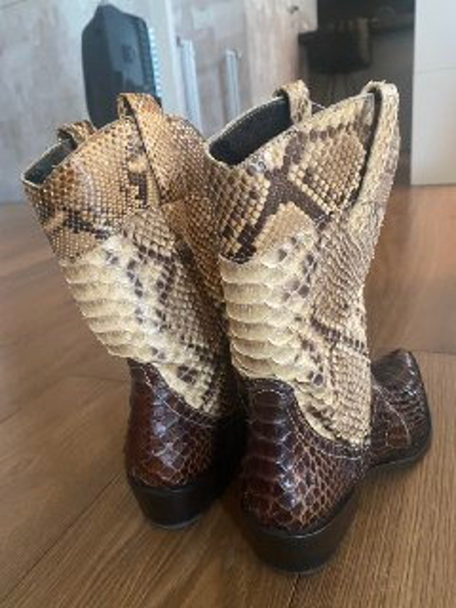 python cowboy boots for sale