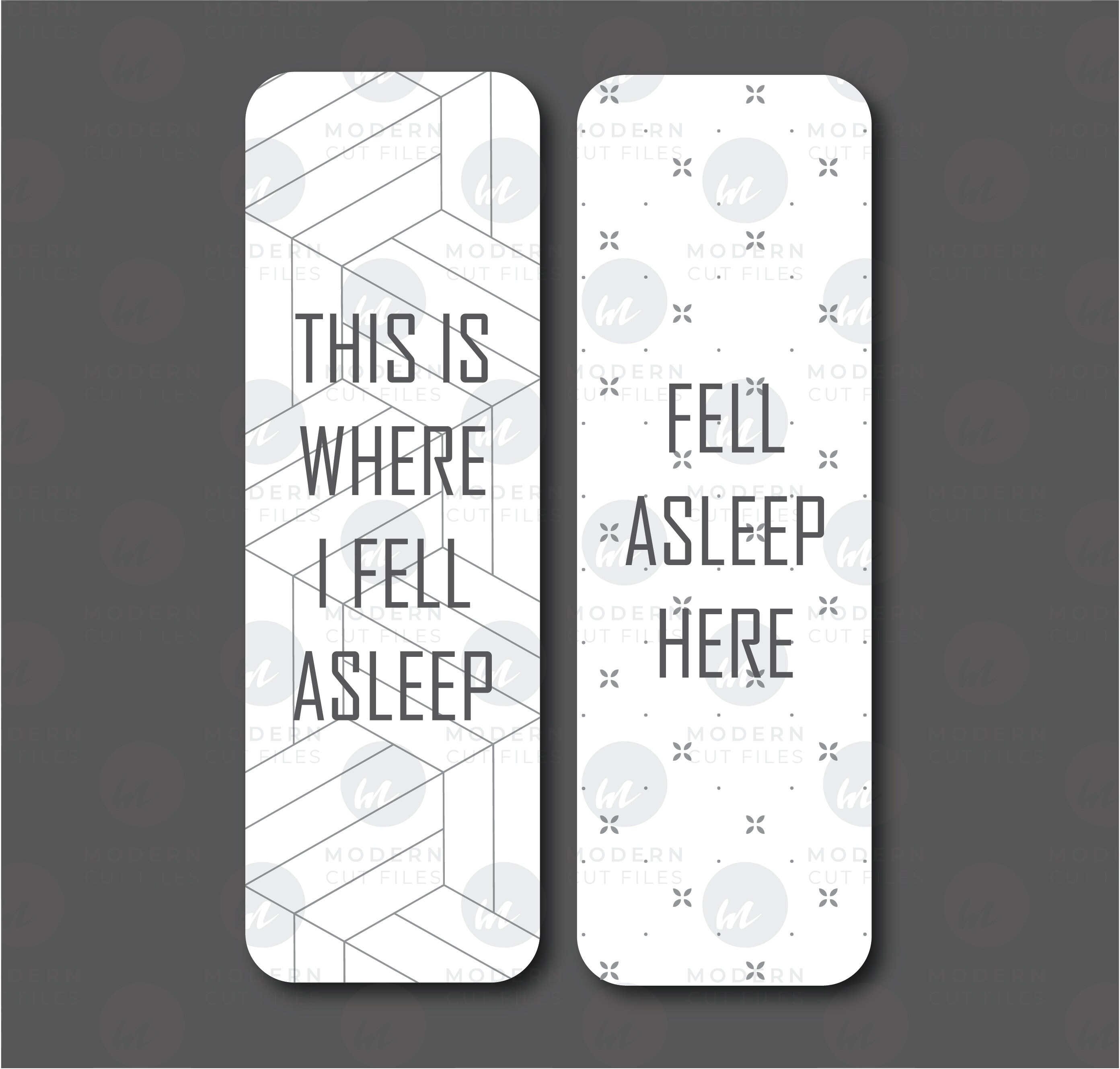 Fell Asleep Here Bookmark SVG// This is Where I Fell Asleep Bookmark